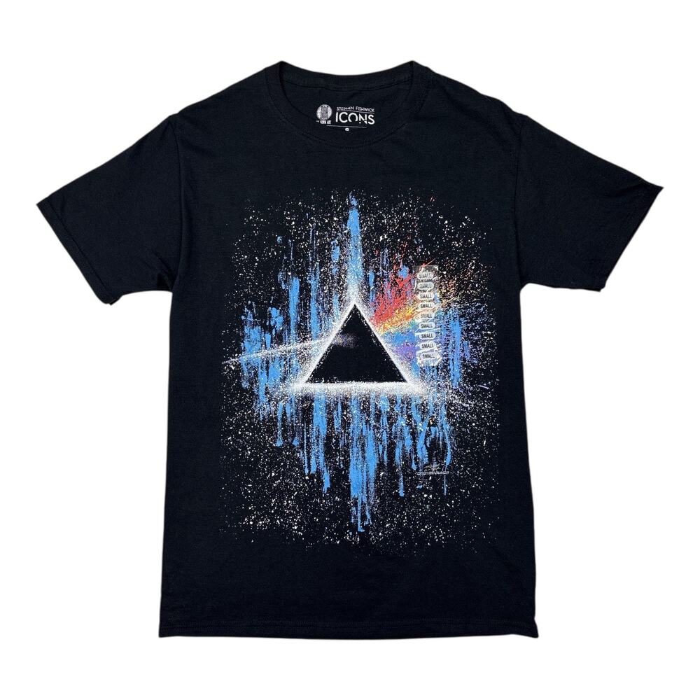 Stephen Fishwick ICONS Pink Floyd Dark Side Of The Moon Graphic T-Shirt Size S